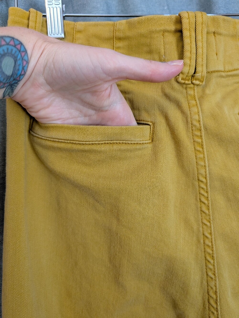 Mustard Wide-Leg Pants - Picture 8 of 8